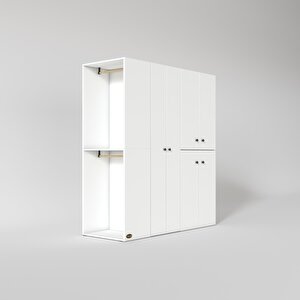 Çamaşır-kurutma Makinesi Dolabı Ve Giysi Dolabı Bistamimdf Sol Byz 180*160*60  % 100 Full Mdf