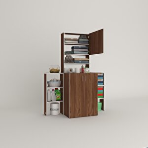Çamaşır Makinesi Dolabı Kasparovmaks Cvz 180*096*55-20 Banyo Kapaklı Arkalıksız