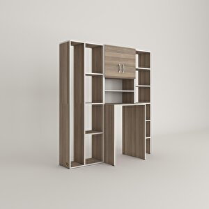 Çamaşır Makinesi Dolabı Hayzummega Crd 180*156*55 Banyo Kiler Çift Kapaklı Arkalıklı