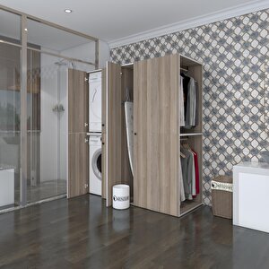 Çamaşır-kurutma Makinesi Dolabı Ve Giysi Dolabı Bistami Sağ Crd 180*160*60  Banyo