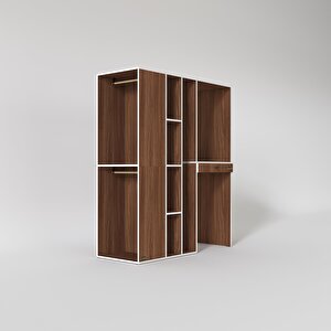 Çamaşır-kurutma Makinesi Dolabı Ve Giysi Dolabı Çekmeceli Attar Sol Cvz 187*160*60  Banyo