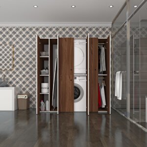 Çamaşır-kurutma Makinesi Dolabı Ve Giysi Dolabı Suyuti Sol Cvz 180*170*60  Banyo