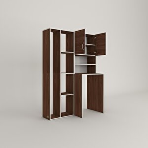 Çamaşır Makinesi Dolabı Hayzumsüpürge Cvz 180*126*55 Banyo Kiler Çift Kapaklı Arkalıklı