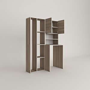 Çamaşır Makinesi Dolabı Hayzumsüpürge Crd 180*126*55 Banyo Kiler Çift Kapaklı Arkalıklı