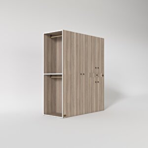Çamaşır-kurutma Makinesi Dolabı Ve Giysi Dolabı Çekmeceli Eşari Sol Crd 187*160*60  Banyo
