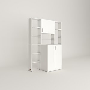 Çamaşır Makinesi Dolabı Kasparovmaksdublemdf Byz 180*126*55-20 % 100 Mdf Full Mdf Banyo Kapaklı Arkalıksız