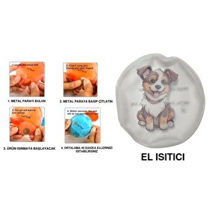 Sevimli Köpek Cep Sobası,el Isıtıcı,sıcak Su Torbası Pvc  9cm