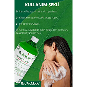 Prebiyotikli Duş Jeli 1 Litre | Nemlendirici Ter Kokusu Önleyici Arındırıcı Etki