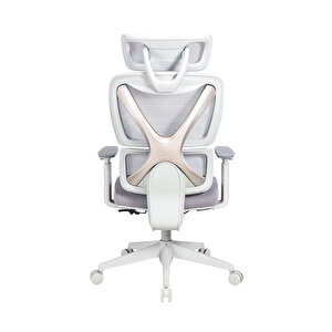 Unique-s Yönetici Ve Çalışma Koltuğu-gri-krem 74x117.5-127x65.5 Cm
