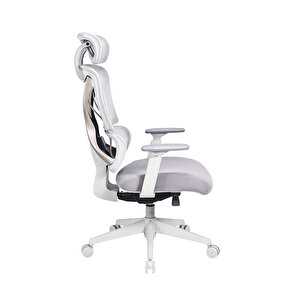 Unique-s Yönetici Ve Çalışma Koltuğu-gri-krem 74x117.5-127x65.5 Cm