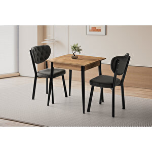 Mendel Masa Ve Ri̇vone Sandalye Takimi, Atlanti̇k Çam, 70x70