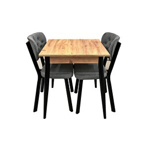 Mendel Masa Ve Ri̇vone Sandalye Takimi, Atlanti̇k Çam, 70x70