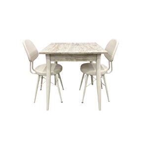 Mendel Masa Ve Eyfel Sandalye Takimi, Kri̇stal, 70x70