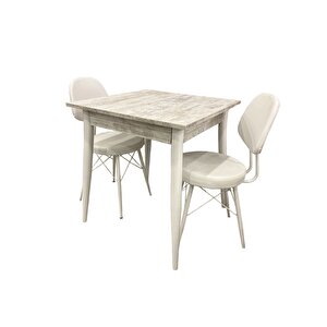 Mendel Masa Ve Eyfel Sandalye Takimi, Kri̇stal, 70x70