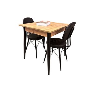 Mendel Masa Ve Eyfel Sandalye Takimi, Atlanti̇k Çam, 70x70