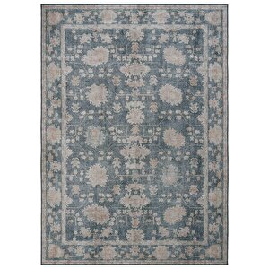 Private Yeşil Eskitme Vintage Halı Etnik Desen Otantik Şönil Halı Yıkanabilir Salon Halısı 190x290 cm