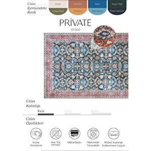 Private Lacivert Eskitme Vintage Halı Etnik Otantik Şönil Halı Yıkanabilir Salon Halısı 190x290 cm