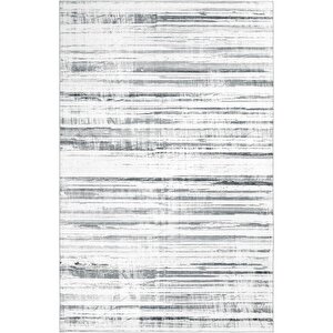 Carnival Gri Halı Yolluk Eskitme Dijital Baskı Halı Makinede Yıkanabilir Vintage Halı 150x230 cm