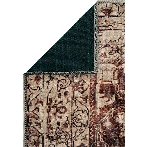 Cool Halı Private Bordo Eskitme Vintage Halı Etnik Desen Otantik Şönil Halı Yıkanabilir Salon Halısı