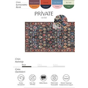 Private Renkli Yolluk Koridor Halısı Vintage Şönil Halı Çiçekli Yıkanabilir mutfak Halısı 75x230 cm