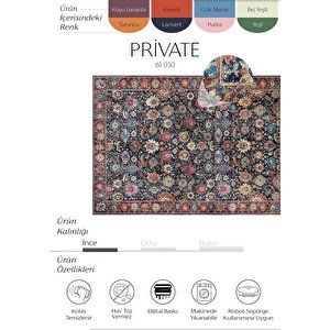 Private Renkli Vintage Halı Yolluk Dijital Baskı Halı Çiçekli Otantik Halı salon halısı 75x230 cm