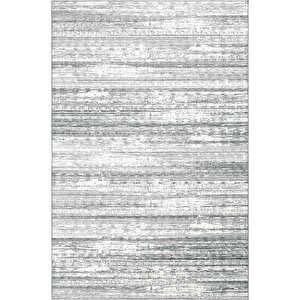 Carnival Gri Halı Yolluk Eskitme Dijital Baskı Halı Makinede Yıkanabilir Vintage Halı 75x300 cm