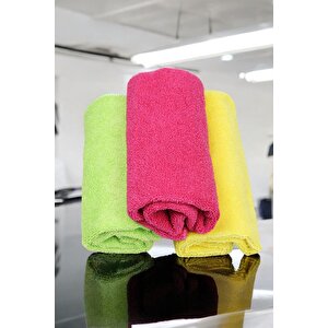 Microfiber Araç Temizleme Bezi 40x40 Cm 300 Gr/m2 (3 Adet )