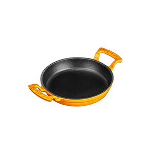 Döküm Yuvarlak Sahan Döküm Demir Yekpare Çift Kulplu Çap(ø)20cm. Turuncu