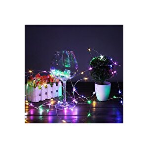 Peri Led Pilli Dekoratif Led Işık Yılbaşı Led İnce Tel 5