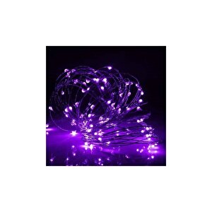 5 Metre Peri Led Çok Amaçlı Yılbaşı Parti Dekoratif Aydınlatma - Mor