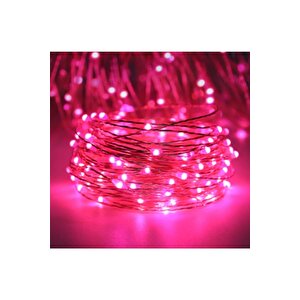 5 Metre Peri Led Çok Amaçlı Yılbaşı Parti Dekoratif Aydınlatma - Pembe
