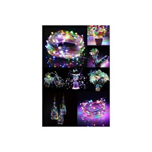 Yeni Nesil 5 Metre Pilli Peri Led Ince Tel Dekoratif Led Rgb