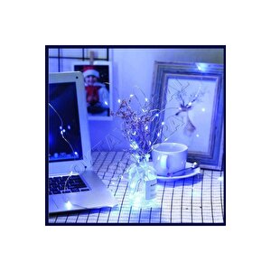 10 Metre Beyaz Peri Led Pilli Yılbaşı Süsü / Hediyelik