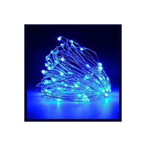 3 Adet Mavi Peri Led 10 Metre Yılbaşı Süsü / Hediyelik