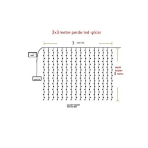 Led Kumandalı 8 Ayrı Moda Sahip Perde Led Peri Led Usb 3 Metre33