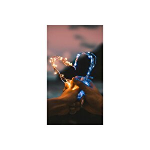 3mt Peri Rgb 30 Led Pilli Noel Parti Yılbaşı Ağaç Dekoratif Aydınlatma Lambası Animasyonlu Süsleme