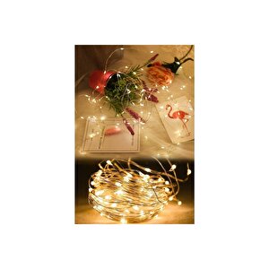 10 Metre Led Aydınlatma Telli Rustik Dekor Pilli Peri Led