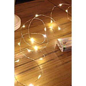 Pilli Peri Led Işık 4 Metre 10 Adet Mini Mandal Seti