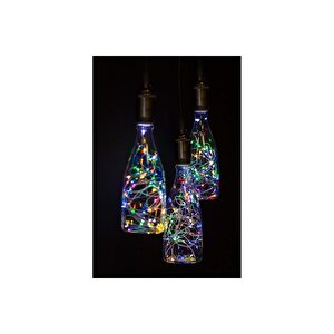 3mt Peri Rgb 30 Led Pilli Noel Parti Yılbaşı Ağaç Dekoratif Aydınlatma Lambası Animasyonlu Süsleme