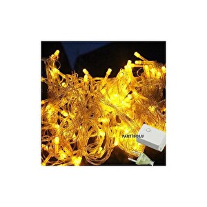 Yıl Başı Süsü Led Işık Şeffaf Kablolu 100 Ampüllü Led Işık