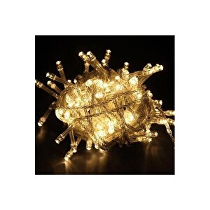 Pazarız Yılbaşı Led Altın Işık 8 Mt 100 Led Gün Işığı