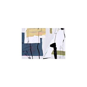 Falas Yağlı Boya Dokulu Tablo Gold Çerçeve 60x90 cm