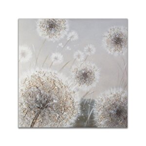 Polenler Yağlı Boya Dokulu Tablo Siyah Çerçeve 80x80 cm