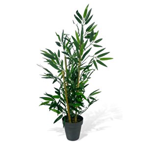 Yapay Ağaç Bambu Ağacı 3 Gövdeli 90*40cm Siyah Saksılı