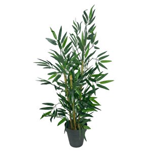 Yapay Ağaç Bambu Ağacı 3 Gövdeli 90*40cm Siyah Saksılı