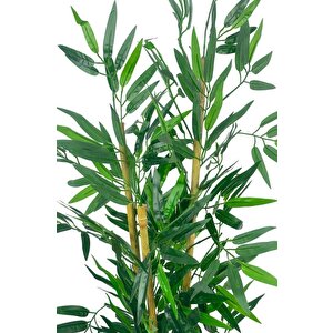 Yapay Ağaç Bambu Ağacı 3 Gövdeli 90*40cm Siyah Saksılı