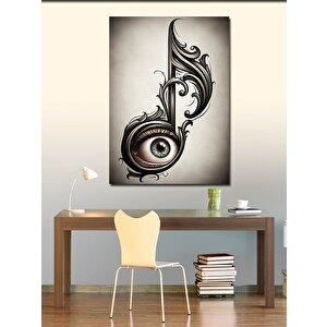 Kanvas Tablo Nota Ve Göz 70x100 cm