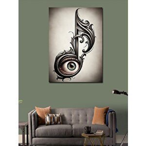 Kanvas Tablo Nota Ve Göz 70x100 cm