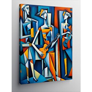 Kanvas Tablo Müzik Yapan Soyut İnsanlar 70x100 cm