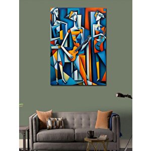 Kanvas Tablo Müzik Yapan Soyut İnsanlar 70x100 cm